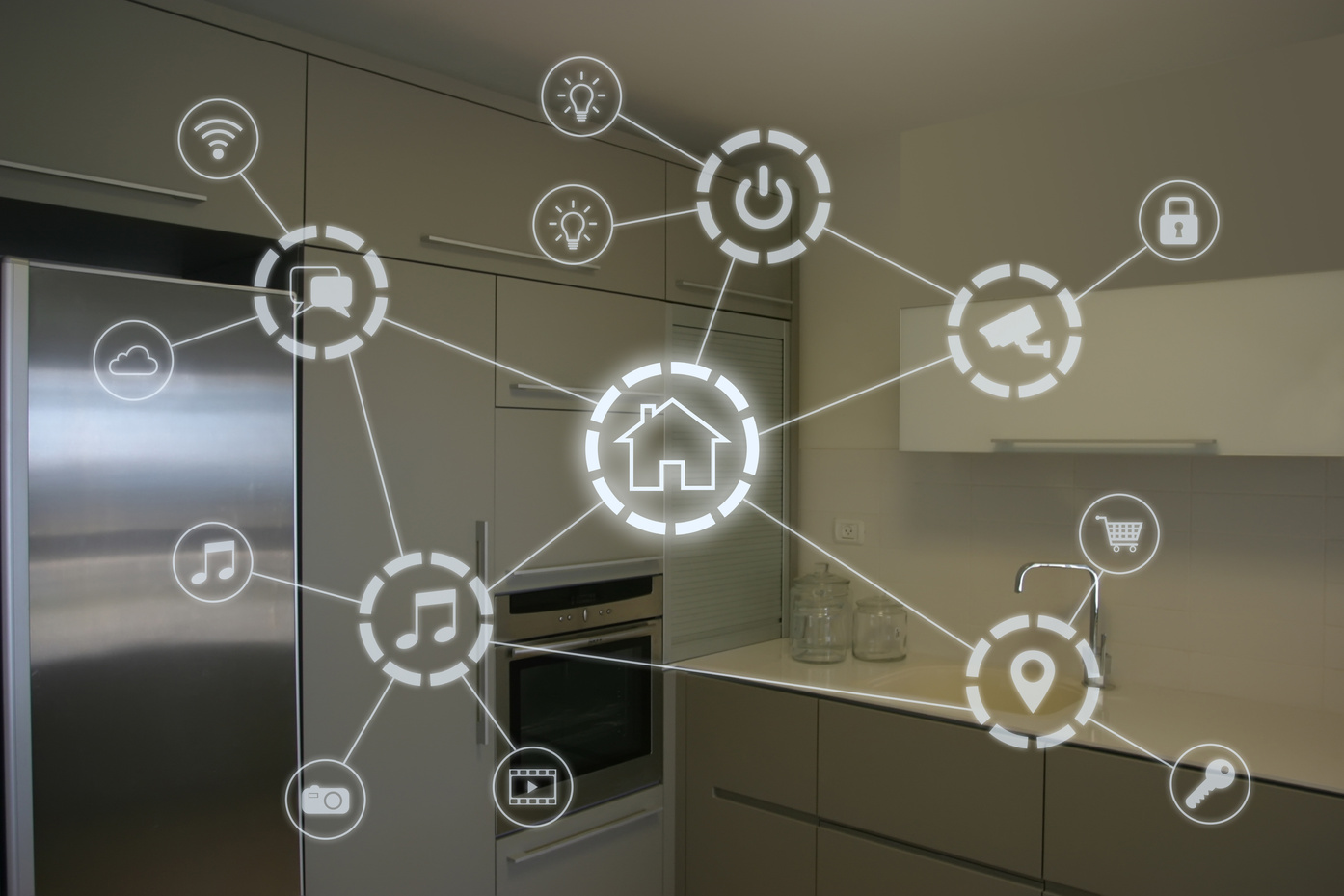 Smart home mobile application internet technology